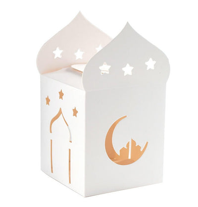 Modefa Gift Wrap Mini Party Favor Boxes - Moon & Star - White