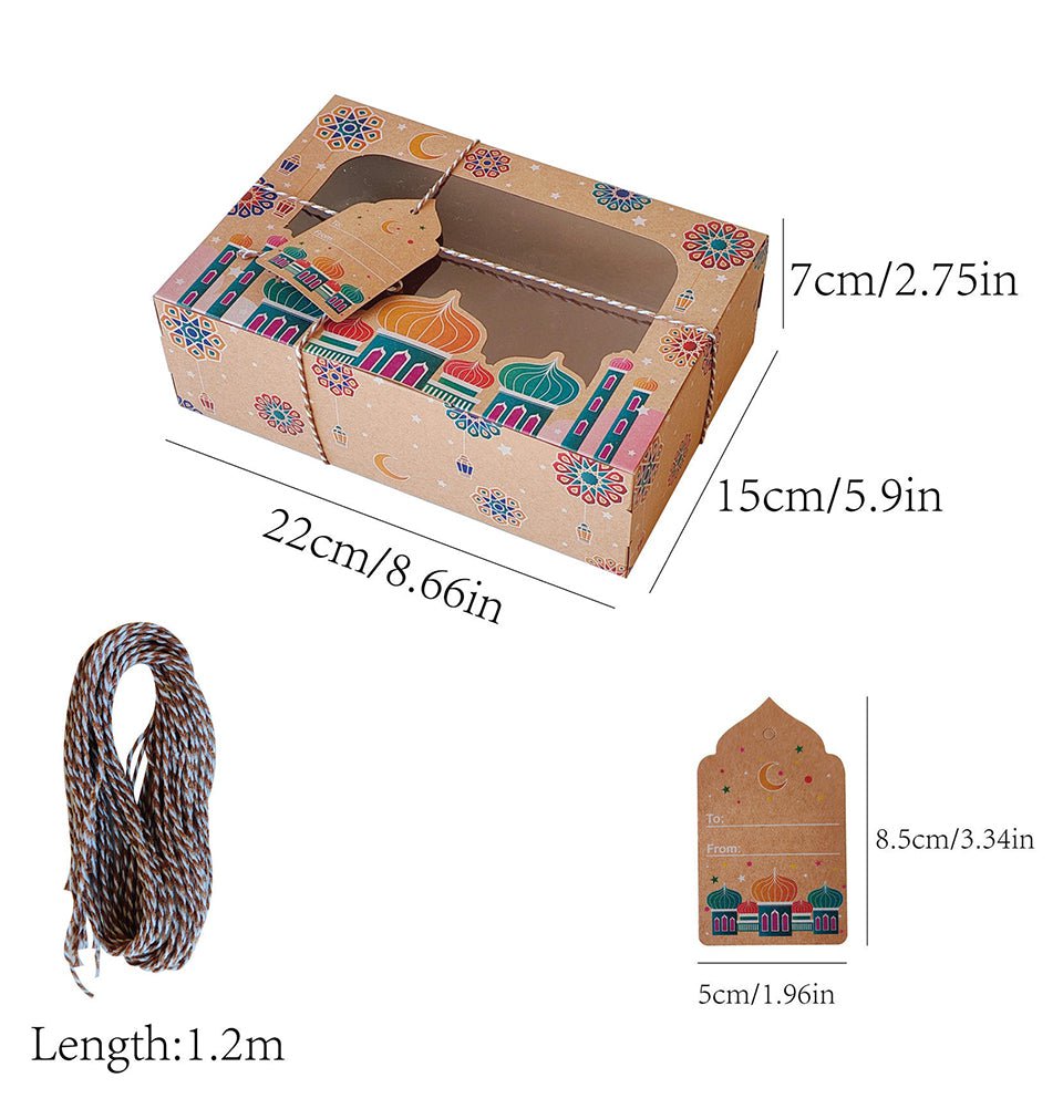Modefa Gift Wrap Ramadan or Eid Treat Gift Box - Set of 4