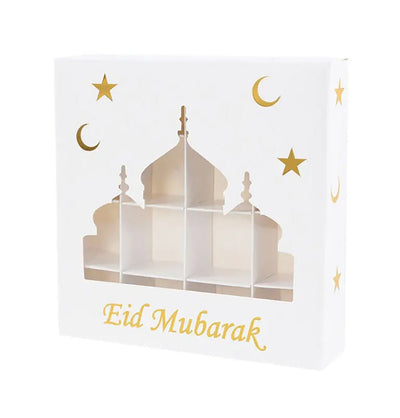 Modefa Gift Wrap Small Candy Treat Gift Box White - Eid Mubarak