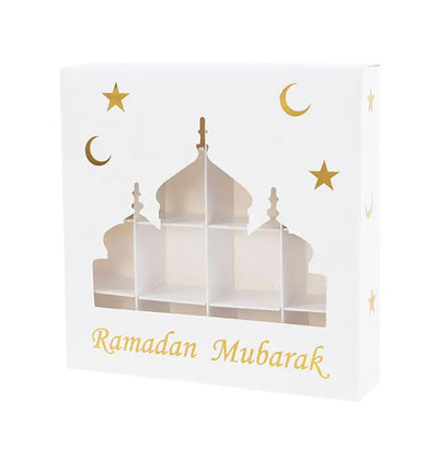 Modefa Gift Wrap Small Candy Treat Gift Box White - Ramadan Mubarak