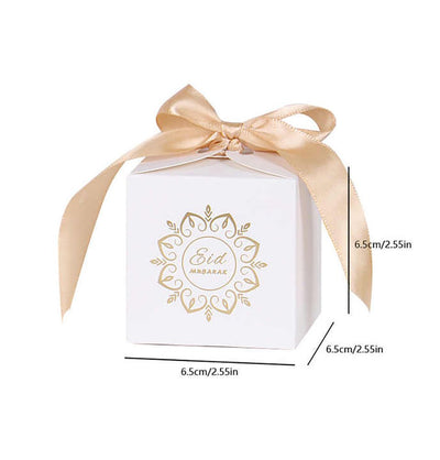 Modefa Gift Wrap White Elegant Mini Eid Party Favor Boxes