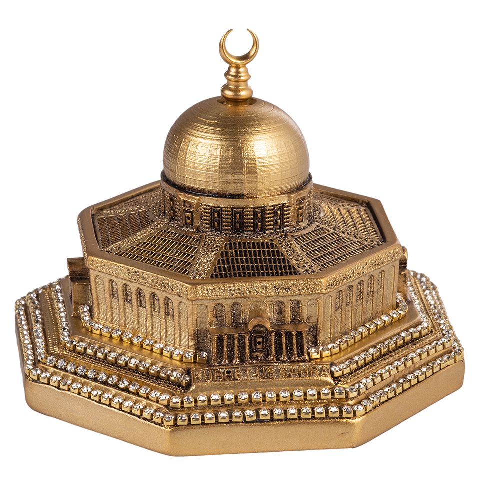 Modefa Gold Islamic Home Decor Al Aqsa Dome of the Rock Replica - Gold Mini