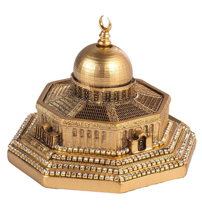 Modefa Gold Islamic Home Decor Al Aqsa Dome of the Rock Replica - Gold Mini