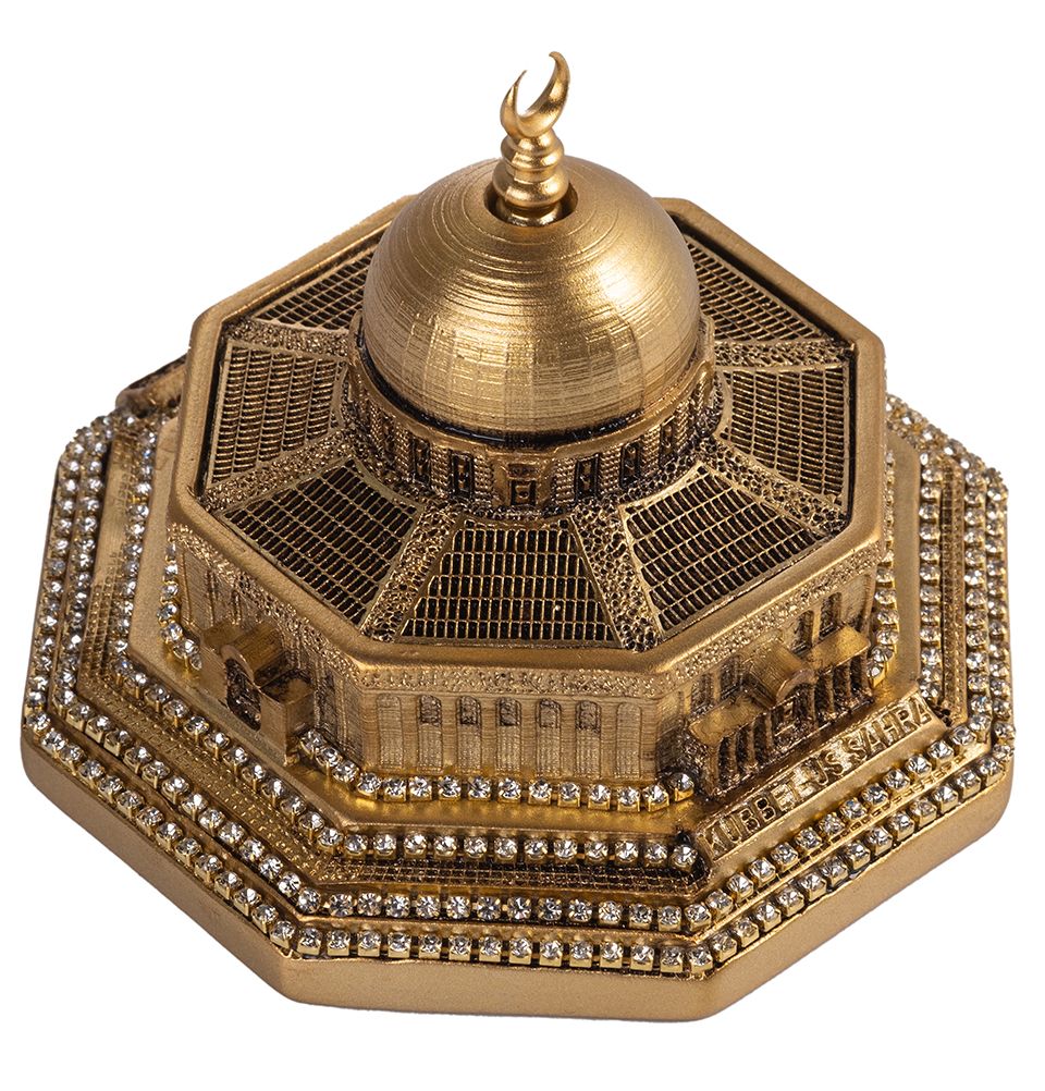 Modefa Gold Islamic Home Decor Al Aqsa Dome of the Rock Replica - Gold Mini