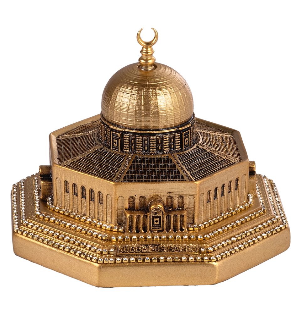 Modefa Gold Islamic Home Decor Al Aqsa Dome of the Rock Replica - Gold Small