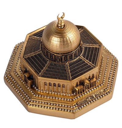 Modefa Gold Islamic Home Decor Al Aqsa Dome of the Rock Replica - Gold Small