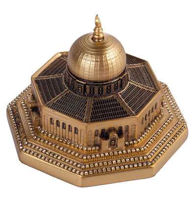 Modefa Gold Islamic Home Decor Al Aqsa Dome of the Rock Replica - Gold Small