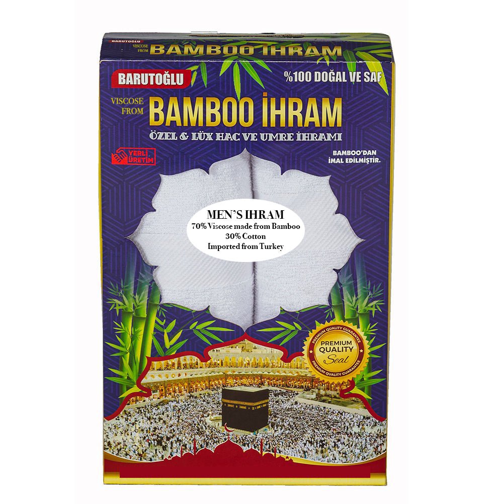 COMBO: Men's Bamboo Cotton Ihram Set + FEJ Gear Belt