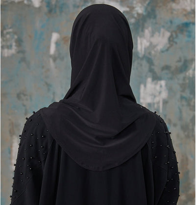 Modefa Instant Hijabs Black Crisscross One Piece Instant Hijab - Black