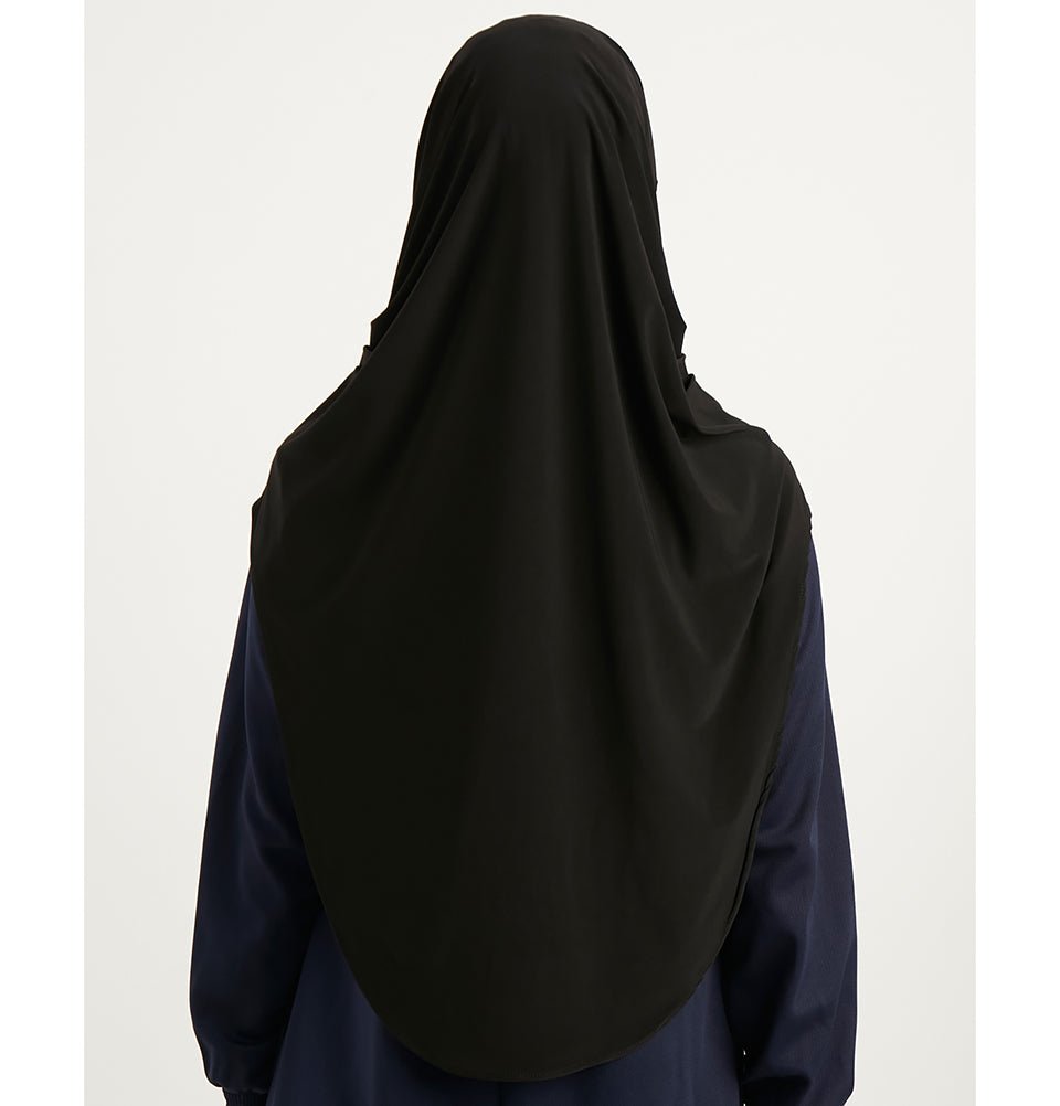Modefa Instant Hijabs Black Modefa Premium One Piece Instant Long Hijab – Black