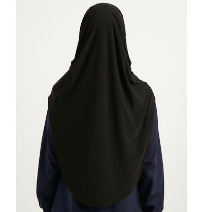 Modefa Instant Hijabs Black Modefa Premium One Piece Instant Long Hijab – Black