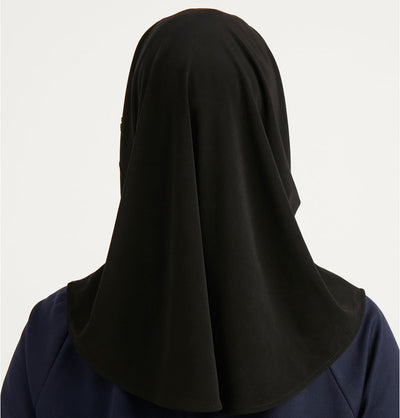Modefa Instant Hijabs Black Modefa Premium One Piece Instant Short Hijab - Black