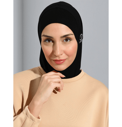 Modefa Instant Hijabs Black Zippered Ninja Sport Hijab - Black