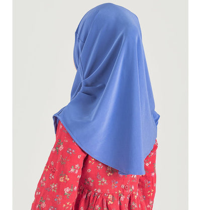 Modefa Instant Hijabs Blue Girl's Simple One Piece Hijab - Small - Blue