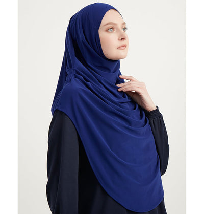 Modefa Instant Hijabs Blue Modefa Premium One Piece Instant Long Hijab – Blue