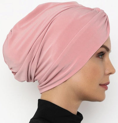 Modefa Instant Hijabs Blush Pink Front Twist Turban Hijab - Blush Pink