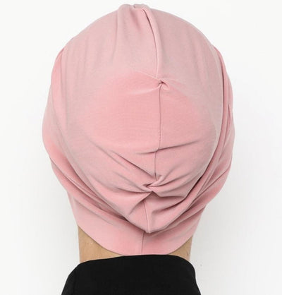 Modefa Instant Hijabs Blush Pink Front Twist Turban Hijab - Blush Pink