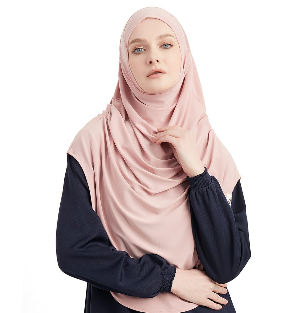 Modefa Instant Hijabs Blush Pink Modefa Premium One Piece Instant Long Hijab – Blush Pink