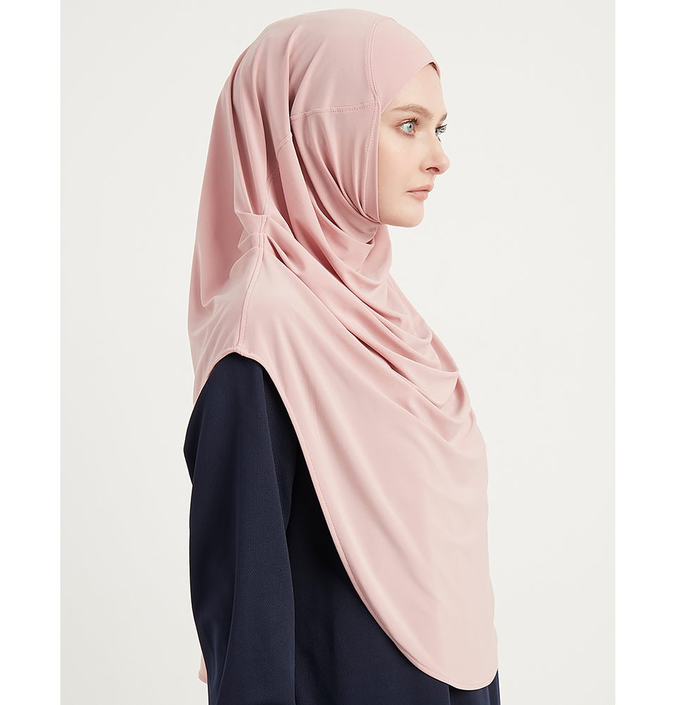 Modefa Instant Hijabs Blush Pink Modefa Premium One Piece Instant Long Hijab – Blush Pink