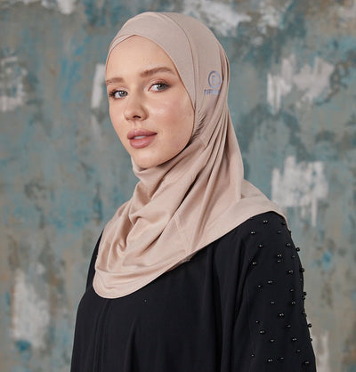 Modefa Instant Hijabs Brown Mink Crisscross One Piece Instant Hijab - Brown Mink