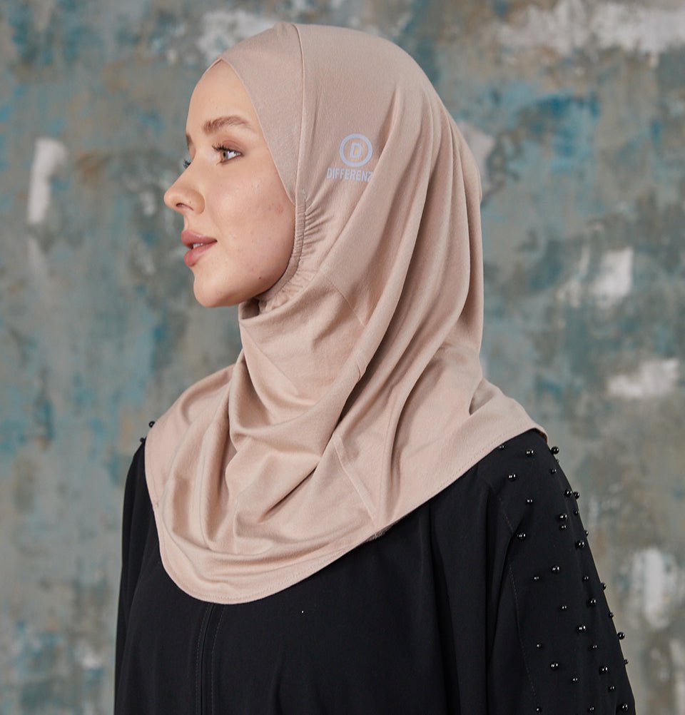 Modefa Instant Hijabs Brown Mink Crisscross One Piece Instant Hijab - Brown Mink