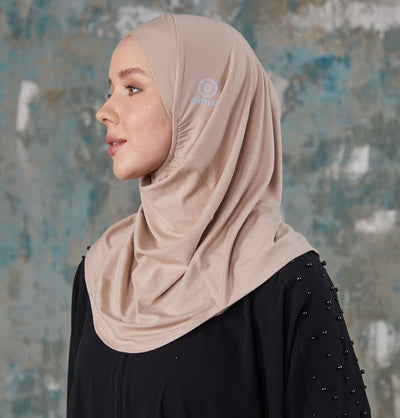 Modefa Instant Hijabs Brown Mink Crisscross One Piece Instant Hijab - Brown Mink