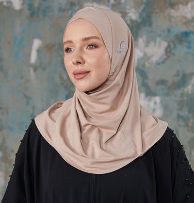 Modefa Instant Hijabs Brown Mink Crisscross One Piece Instant Hijab - Brown Mink