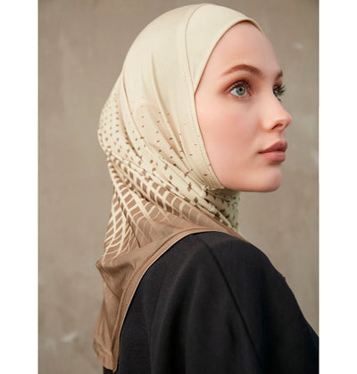 Modefa Instant Hijabs Camel Modefa One Piece Instant Sports Hijab - Ombré Diamond - Camel