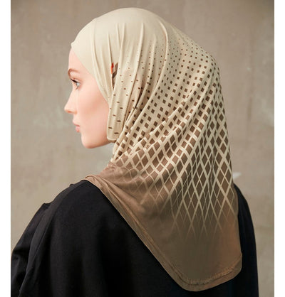 Modefa Instant Hijabs Camel Modefa One Piece Instant Sports Hijab - Ombré Diamond - Camel