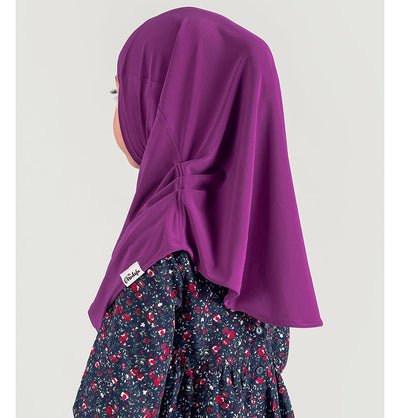 Modefa Instant Hijabs Fuchsia Girl's Simple One Piece Hijab - Small - Fuchsia