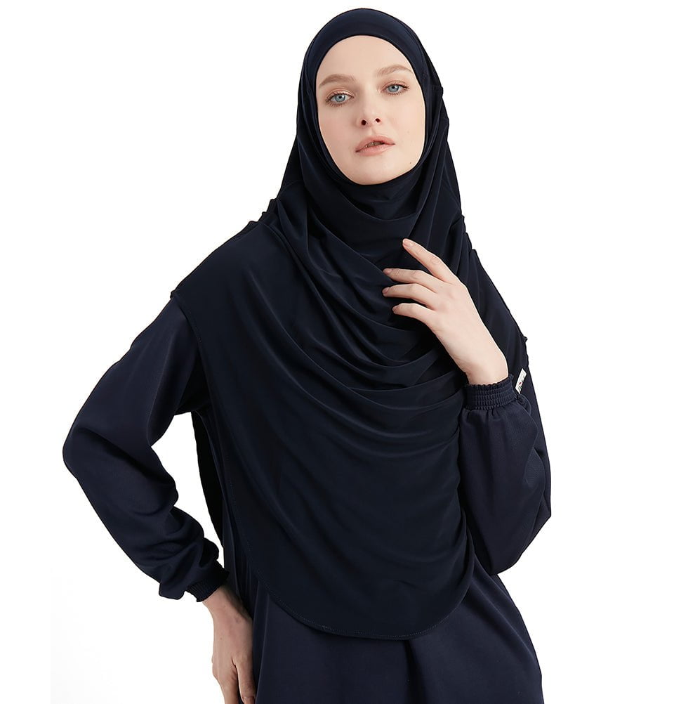 Modefa Instant Hijabs Midnight Navy Blue Modefa Premium One Piece Instant Long Hijab – Midnight Navy Blue