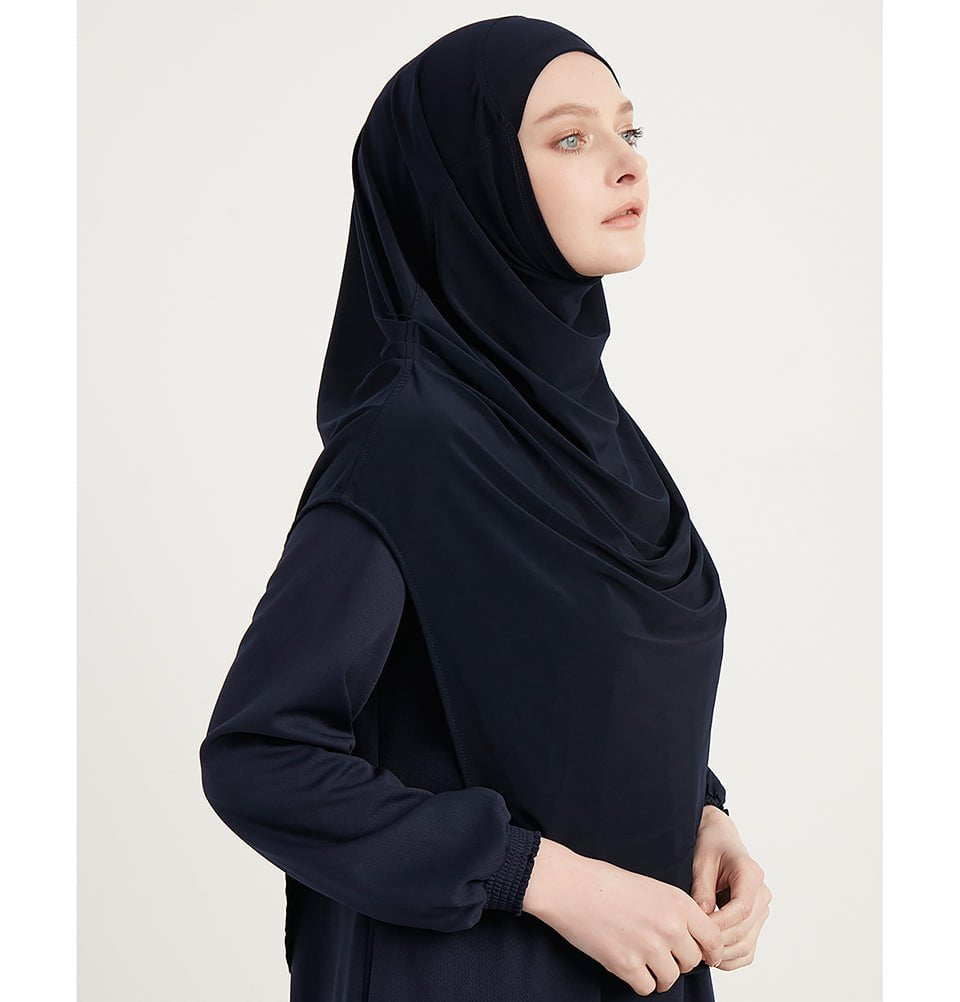 Modefa Instant Hijabs Midnight Navy Blue Modefa Premium One Piece Instant Long Hijab – Midnight Navy Blue
