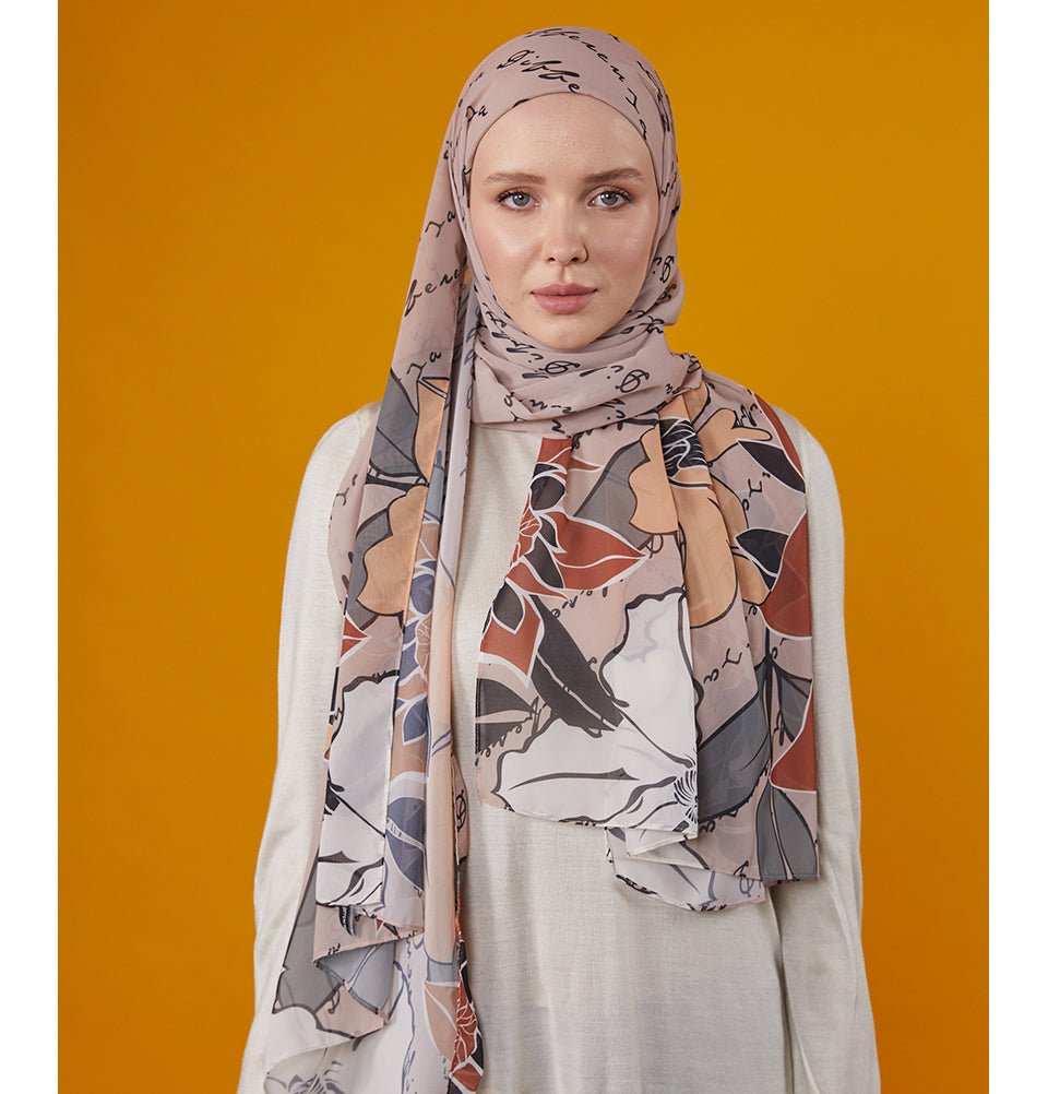 Modefa Instant Hijabs Mink Loctus Blossom Instant Wrap Hijab - Mink