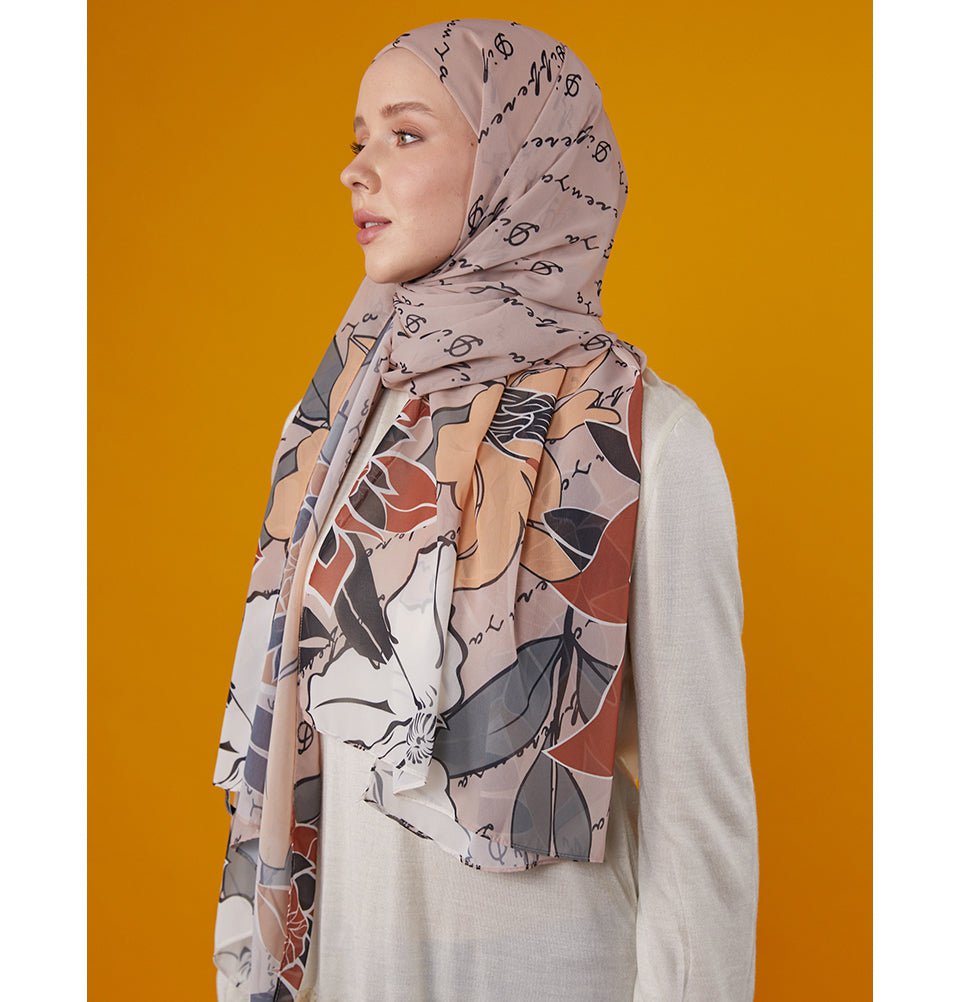 Modefa Instant Hijabs Mink Loctus Blossom Instant Wrap Hijab - Mink