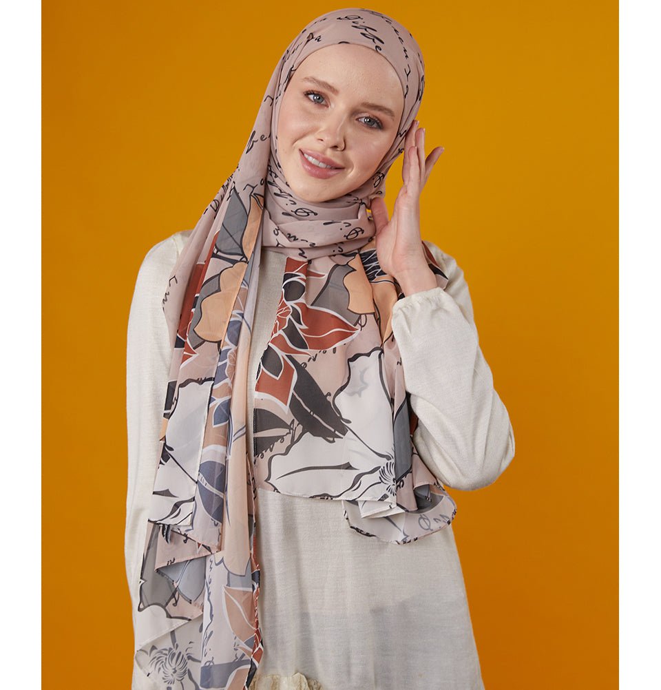 Modefa Instant Hijabs Mink Loctus Blossom Instant Wrap Hijab - Mink