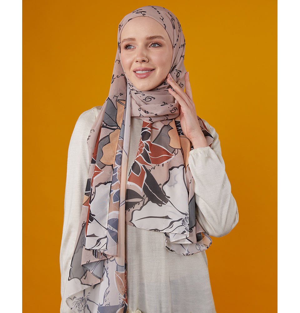 Modefa Instant Hijabs Mink Loctus Blossom Instant Wrap Hijab - Mink