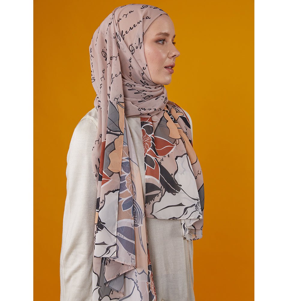 Modefa Instant Hijabs Mink Loctus Blossom Instant Wrap Hijab - Mink