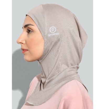 Modefa Instant Hijabs Mink Zippered Ninja Sport Hijab - Mink