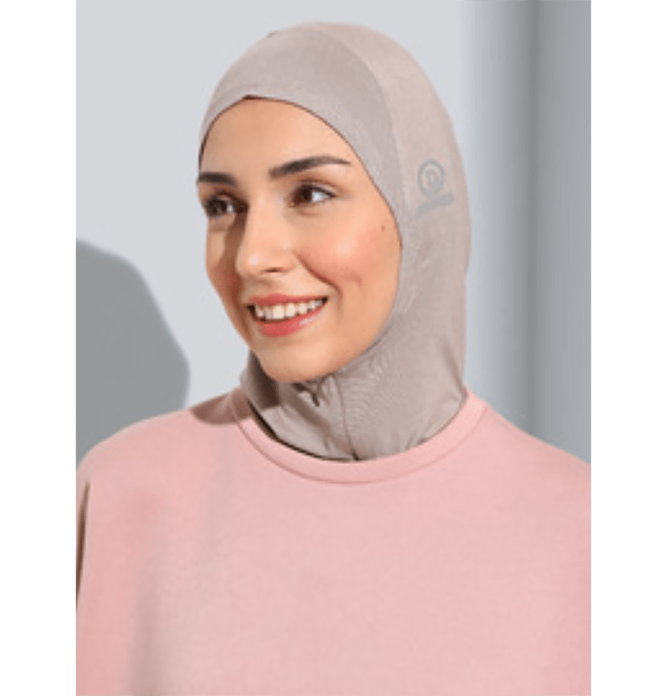Modefa Instant Hijabs Mink Zippered Ninja Sport Hijab - Mink