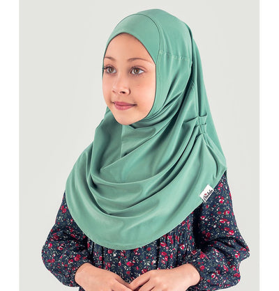 Modefa Instant Hijabs Mint Jade Girl's Simple One Piece Hijab - Small - Mint Jade