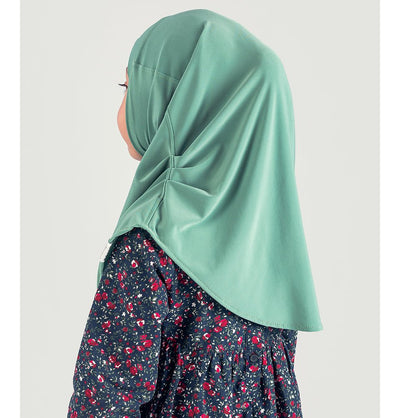 Modefa Instant Hijabs Mint Jade Girl's Simple One Piece Hijab - Small - Mint Jade