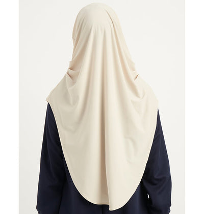 Modefa Instant Hijabs Pale Beige Modefa Premium One Piece Instant Long Hijab – Pale Beige