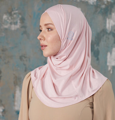 Modefa Instant Hijabs Pink Crisscross One Piece Instant Hijab - Pink