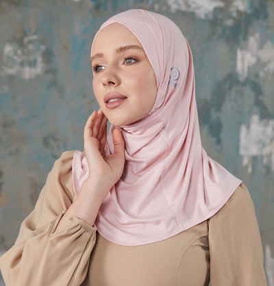 Modefa Instant Hijabs Pink Crisscross One Piece Instant Hijab - Pink