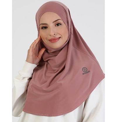 Modefa Instant Hijabs Pink One Piece Instant Hijab with Tie-Back Niqab - Pink
