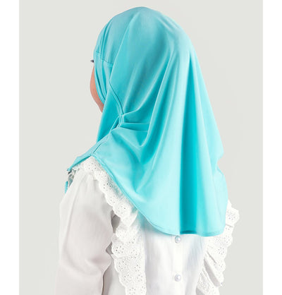 Modefa Instant Hijabs Turquoise Girl's Simple One Piece Hijab - Small - Turquoise