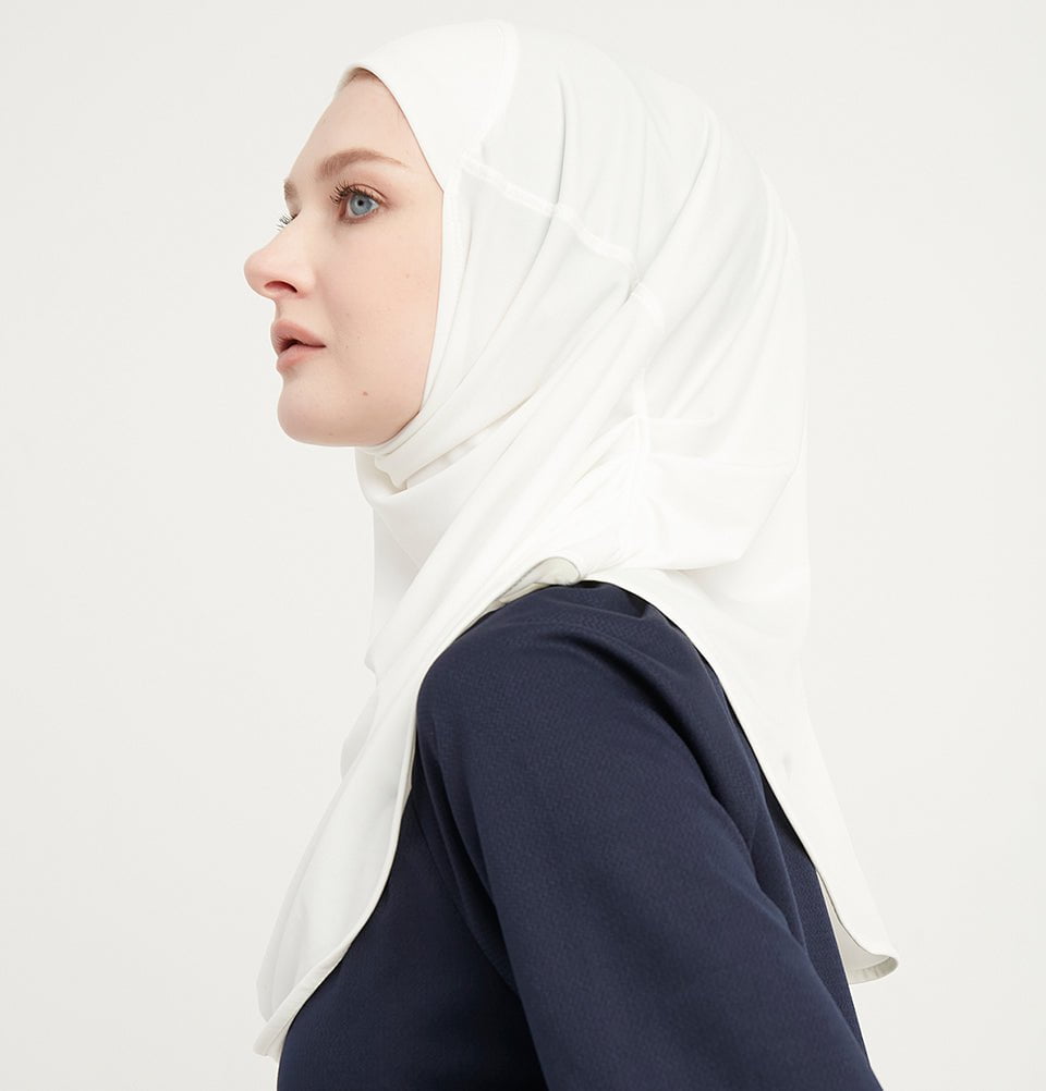 short hair hijab style