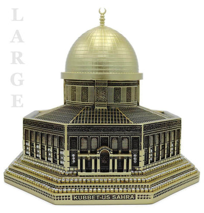 Modefa Islamic Decor Gold Islamic Table Decor Al Aqsa Dome of the Rock Replica - Gold Large