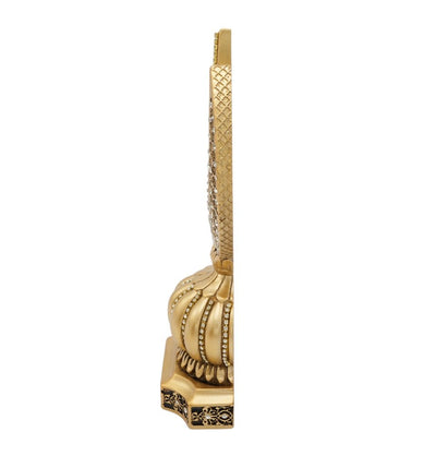 Modefa Islamic Decor Gold Islamic Table Decor Allah & Muhammad & 99 Names Crescent Set - Gold