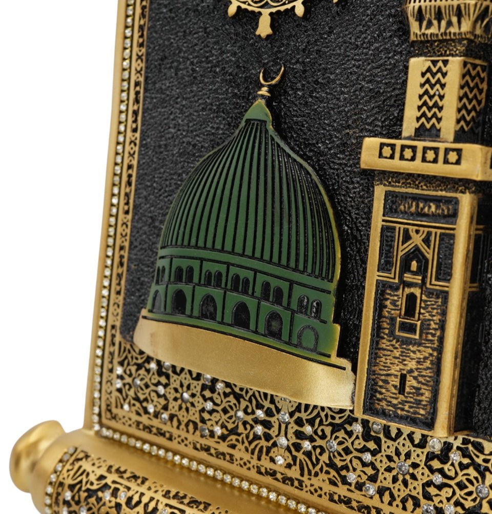 Modefa Islamic Decor Gold Islamic Wall Decor Selcuk Scroll with An Nabawi - Gold